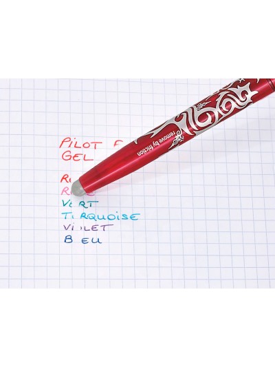 Boligrafo pilot frixion ball borrable 0,7 mm punta media rojo en blister