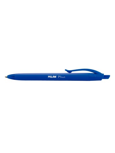 Boligrafo milan p1 retractil 1 mm touch blister de 4 unidades colores surtidos