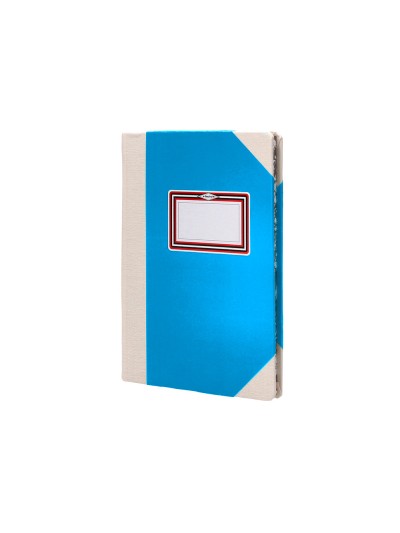 Libro cartone cosido fernandes flecha din a5+ rayado horizontal 50 hojas 100 gr azul