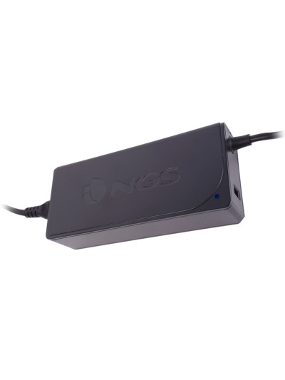 Adaptador de corriente ngs automatic 45w con 8 adaptadores y salida usb 2a