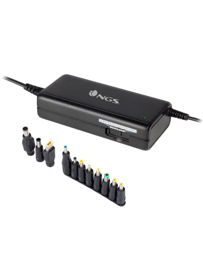 Adaptador de corriente ngs manual laptop 90w con 11 adaptadores Adaptador de corriente ngs manual laptop 90w con 11 adaptadores