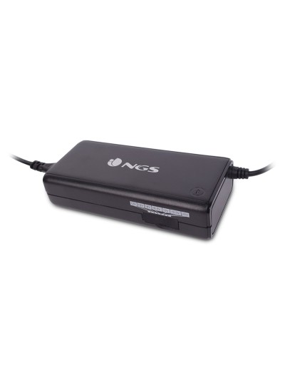Adaptador de corriente ngs manual laptop 90w con 11 adaptadores