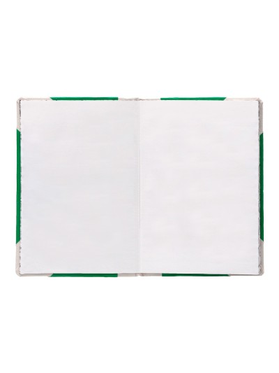 Libro cartone cosido fernandes flecha din a5+ liso 50 hojas 100 gr verde