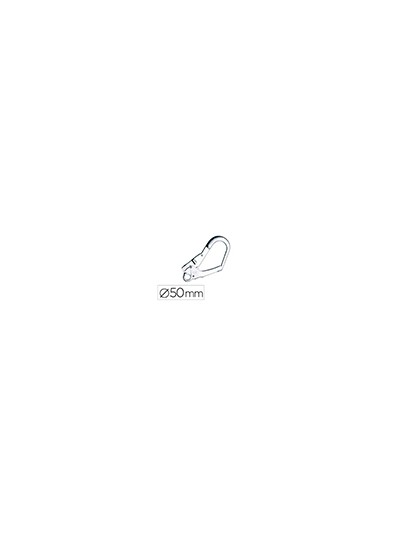Gancho de seguridad faru acero galvanizado 50 mm