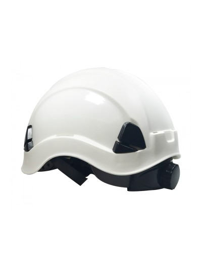 Casco faru abs para trabajos en alturas 6 puntos de anclaje color blanco