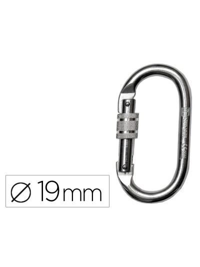 Mosqueton faru acero galvanizado virola 19 mm resistencia 25 kn