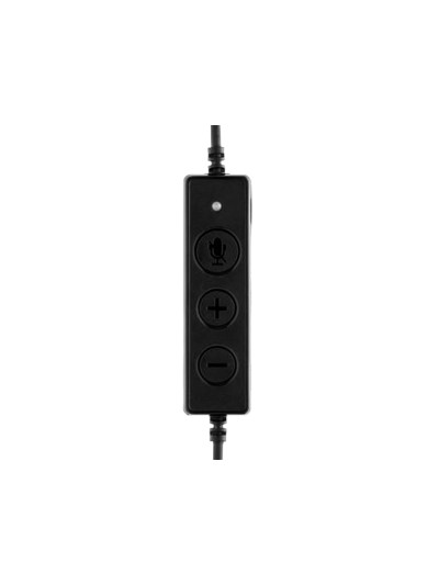 Auricular mediarange biaural diadema con microfono cable 2 mt