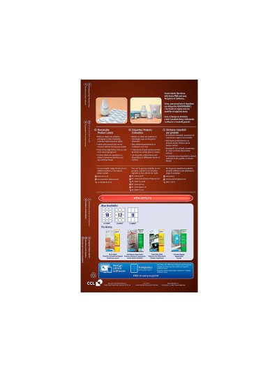 Etiqueta adhesiva avery removible para impresora laser inyeccion tinta fotocopiadora blanca 62x89 mm