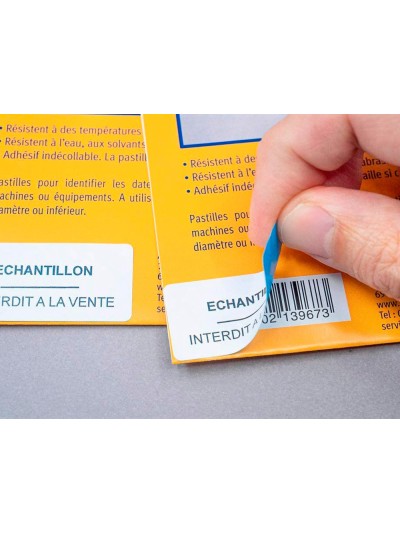 Etiqueta adhesiva cubriente avery permanente para impresora laser blanca 63,5x 38,1 mm caja de 525 unidades
