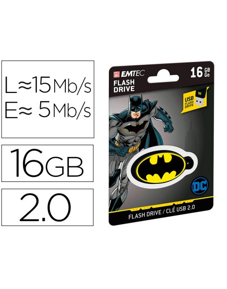 Memoria usb emtec flash 16 gb usb 2.0 collector batman
