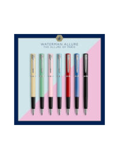 Pluma waterman allure pastel expositor de 20 unidades 4 colores pastel surtidos