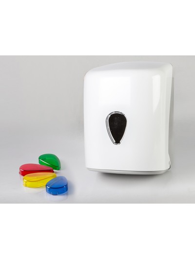 Dispensador papel secamanos dahi mecha abs color blanco 321x207x220 mm