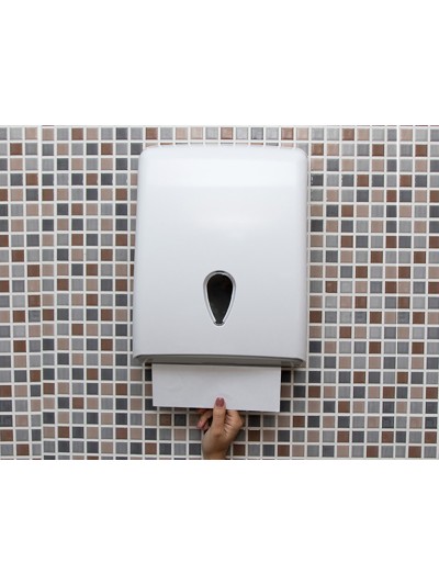 Dispensador toallitas secamanos dahi abs color blanco 370x277x130 mm