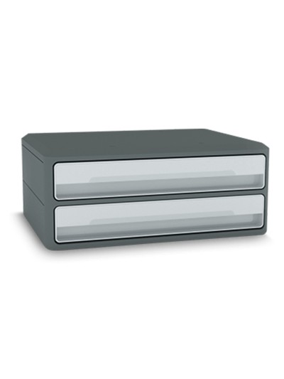 Fichero cajones de sobremesa cep moov up reciclado 80% 2 cajones color gris 275x369x146 mm