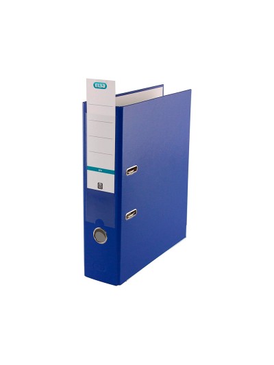 Archivador de palanca elba top carton compacto polipropileno con rado din a4 lomo de 80 mm azul