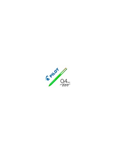 Boligrafo pilot super grip g 4 colores retractil sujecion de caucho tinta base de aceite cuerpo color verde