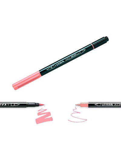 Rotulador lyra aqua brush acuarelable doble punta y pincel tonos pastel blister de 6 unidades surtidas