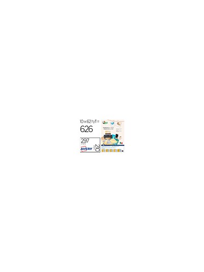 Etiqueta adhesiva tico papel satinado oro / plata laser medidas surtidas caja de 626 unidades