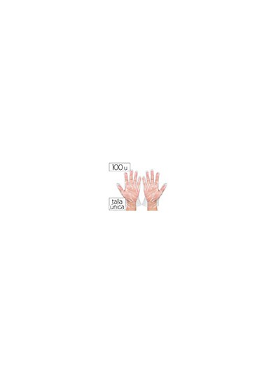 Guantes de plastico desechable para trabajos de corta duracion bolsa de 100 unidades talla unica