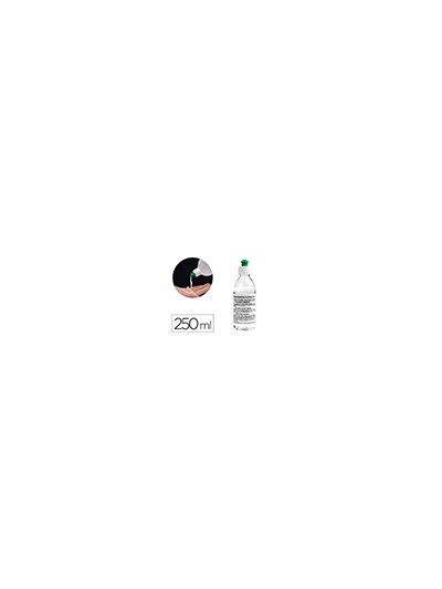 Gel hidroalcoholico higienizante para manos limpiay desinfecta sin necesidad de aclarado bote de 250 ml