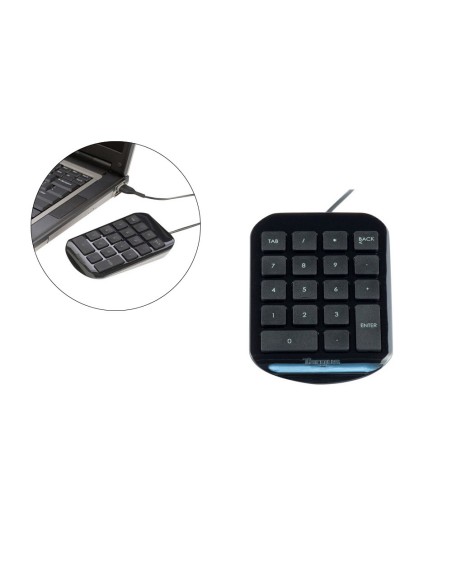 Teclado numerico targus akp10eu usb color negro