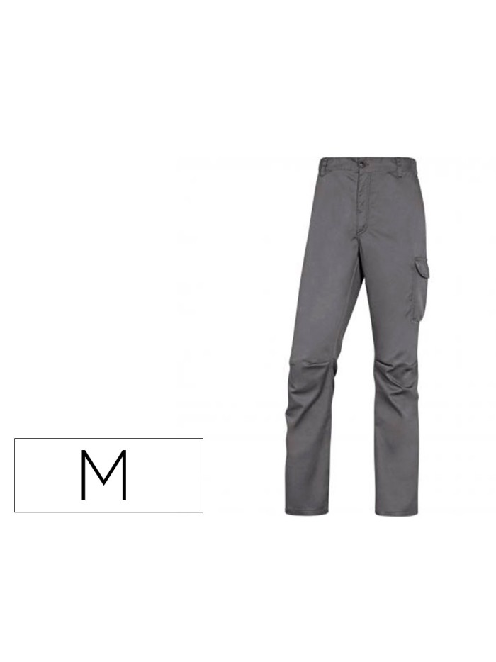 Pantalon de trabajo deltaplus cintura elastica 5 bolsillos color gris / negro talla m Pantalon de trabajo deltaplus cintura elastica 5 bolsillos color gris / negro talla m
