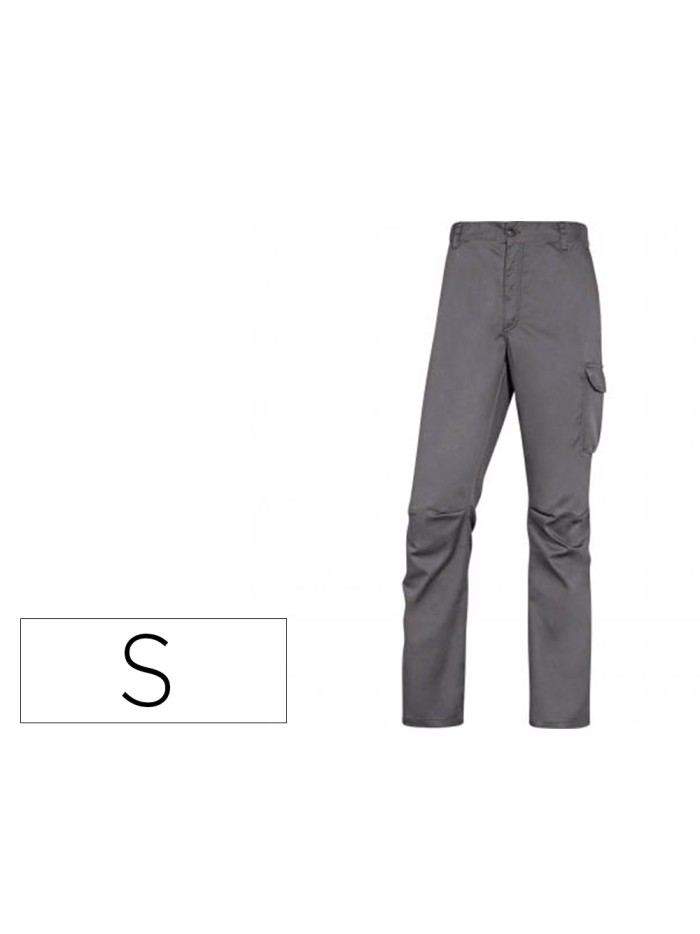 Pantalon de trabajo deltaplus cintura elastica 5 bolsillos color gris / negro talla s Pantalon de trabajo deltaplus cintura elastica 5 bolsillos color gris / negro talla s