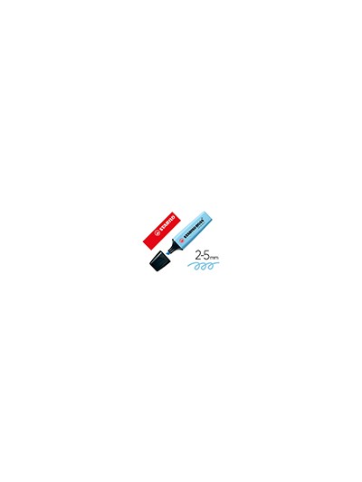 Rotulador stabilo boss fluorescente 70 pastel azul nublado