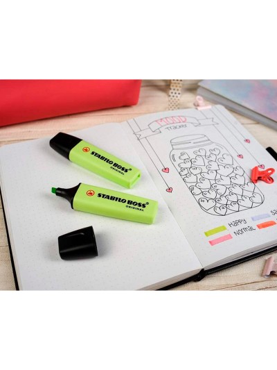 Rotulador stabilo boss fluorescente 70 pastel chispa de lima