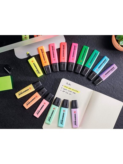 Rotulador stabilo boss fluorescente 70 estuche de 4 unidades colores surtidos