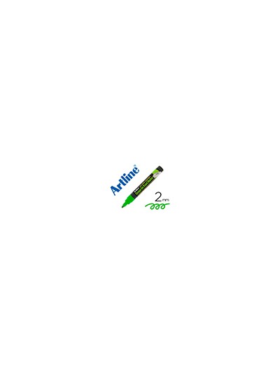 Rotulador artline pizarra epd-4 color verde fluorescente opaque ink board punta redonda 2 mm