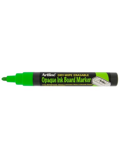 Rotulador artline pizarra epd-4 color verde fluorescente opaque ink board punta redonda 2 mm