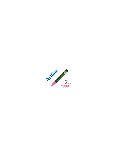 Rotulador artline pizarra epd-4 color rosa fluorescente opaque ink board punta redonda 2 mm