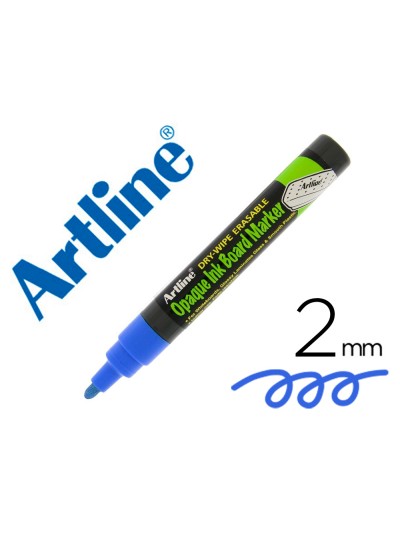 Rotulador artline pizarra epd-4 color azul opaque ink board punta redonda 2 mm