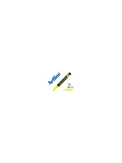 Rotulador artline pizarra epd-4 color amarillo fluorescente opaque ink board punta redonda 2 mm