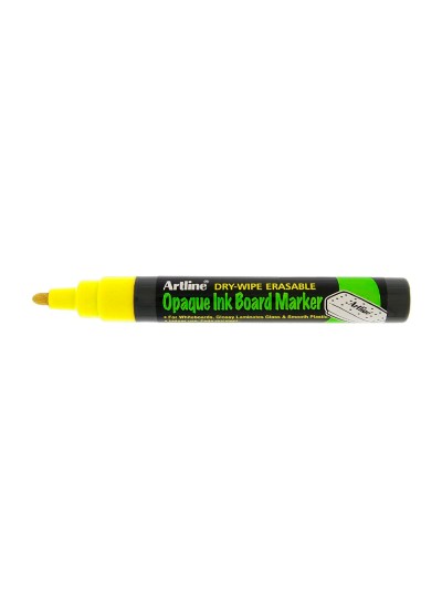 Rotulador artline pizarra epd-4 color amarillo fluorescente opaque ink board punta redonda 2 mm