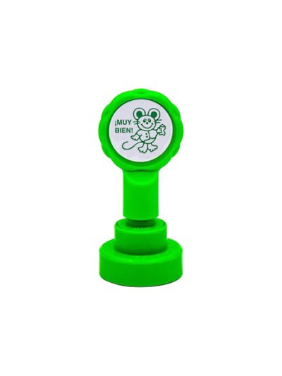 Sello artline emoticono muy bien color verde 22 mm diametro