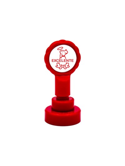 Sello artline emoticono excelente color rojo 22 mm diametro