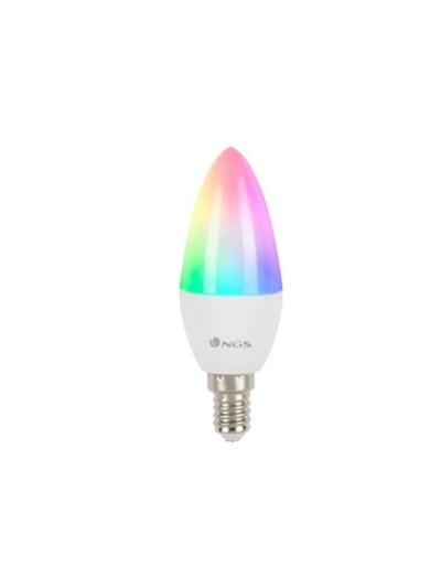 Bombilla ngs smart wifi led bulb gleam 514c halogena colores 5w 500 lumenes e14 regulable en intesidad