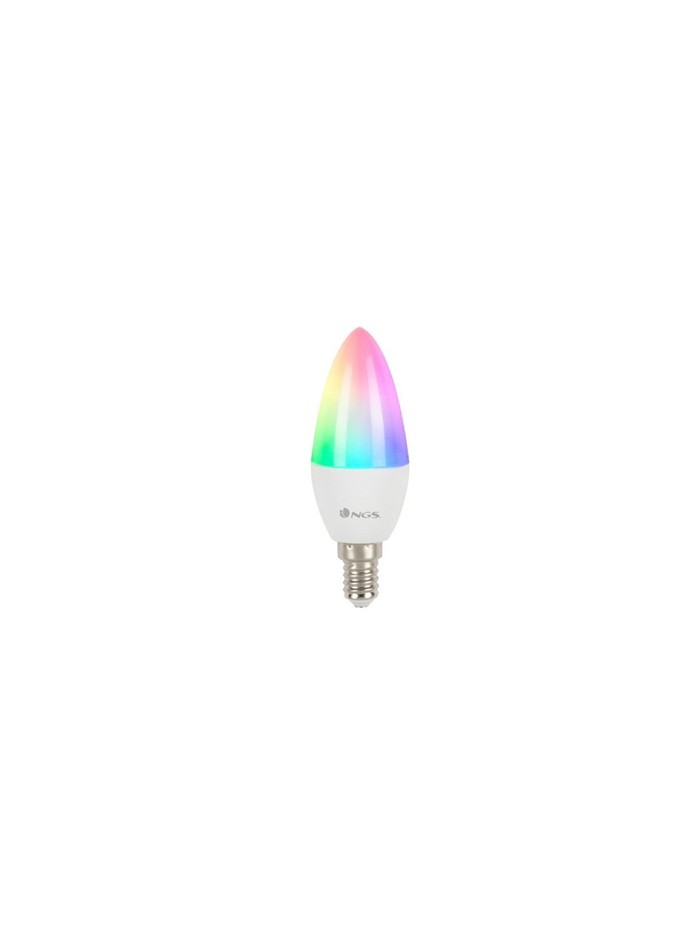 Bombilla ngs smart wifi led bulb gleam 514c halogena colores 5w 500 lumenes e14 regulable en intesidad Bombilla ngs smart wifi led bulb gleam 514c halogena colores 5w 500 lumenes e14 regulable en intesidad