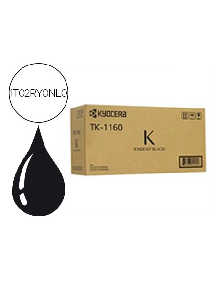Toner kyocera tk-1160 ecosys p2040dn negro 7200 paginas