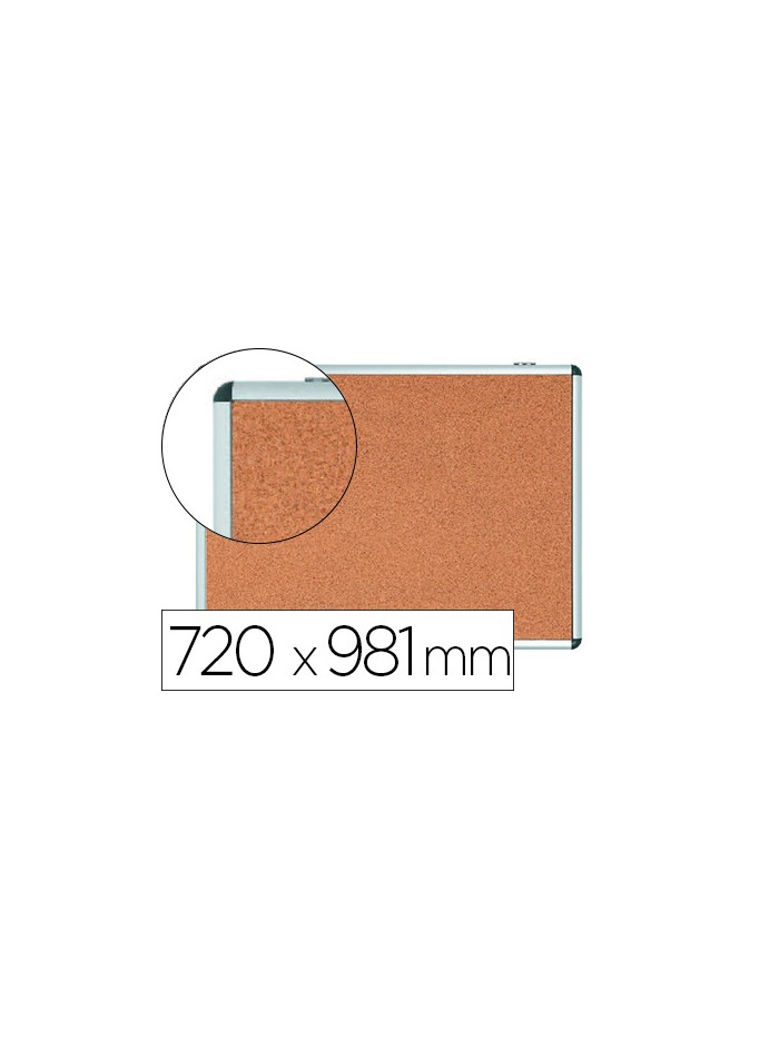 Vitrina de anuncios bi-office fondo corcho de interior marco de aluminio 720x981 mm Vitrina de anuncios bi-office fondo corcho de interior marco de aluminio 720x981 mm
