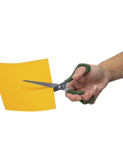 Tijera oficina faibo acero inoxidable 16 cm empuñadura ergonomica en blister