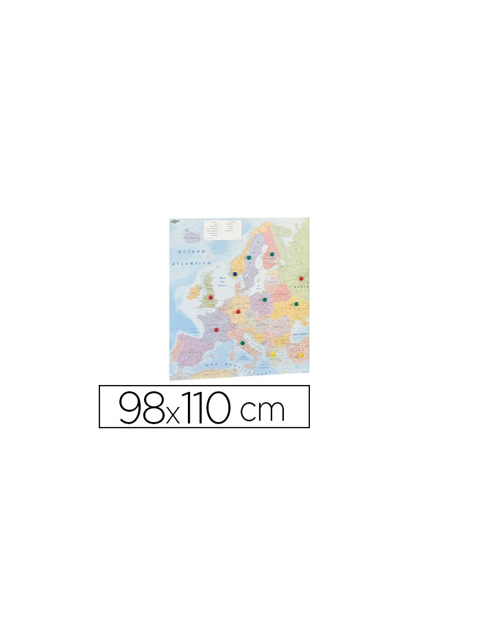 Mapa mural faibo europa plastificado enrollado 110x98 cm Mapa mural faibo europa plastificado enrollado 110x98 cm
