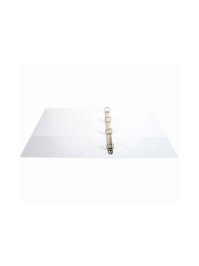 Carpeta exacompta canguro 4 anillas 30 mm din a4+ carton forrado polipropileno personalizable 3 bolsillos