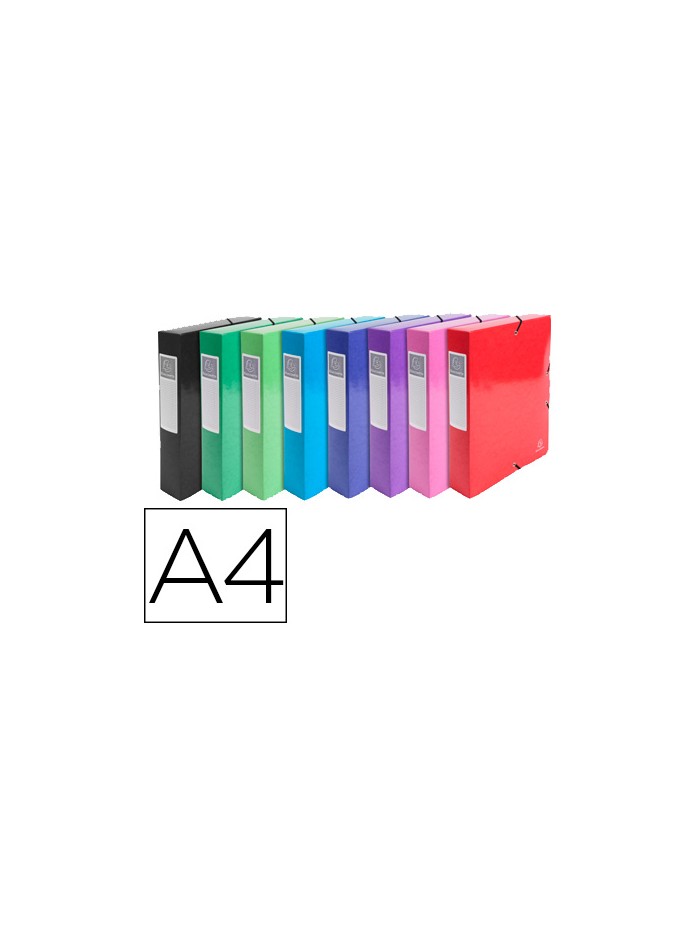 Carpeta de proyecto exacompta iderama carton lustrado plastificado din a4 lomo 80 mm colores surtidos Carpeta de proyecto exacompta iderama carton lustrado plastificado din a4 lomo 80 mm colores surtidos