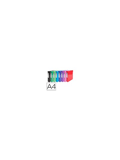 Carpeta de proyecto exacompta iderama carton lustrado plastificado din a4 lomo 80 mm colores surtidos