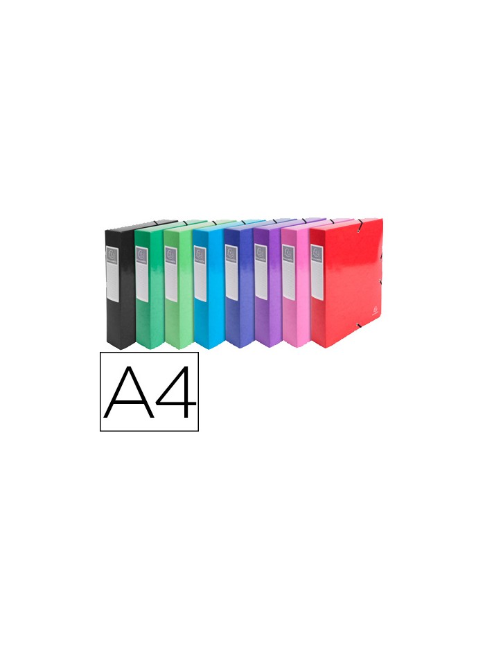 Carpeta de proyecto exacompta iderama carton lustrado plastificado din a4 lomo 60 mm colores surtidos Carpeta de proyecto exacompta iderama carton lustrado plastificado din a4 lomo 60 mm colores surtidos