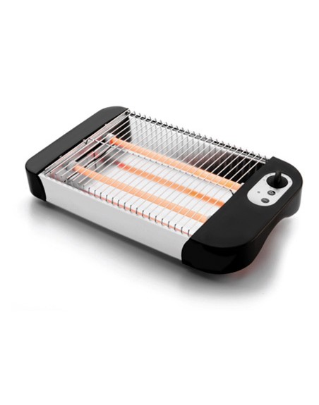 Tostador lacor plano potencia 600w con bandeja recogemigas 36x21x6,5 cm