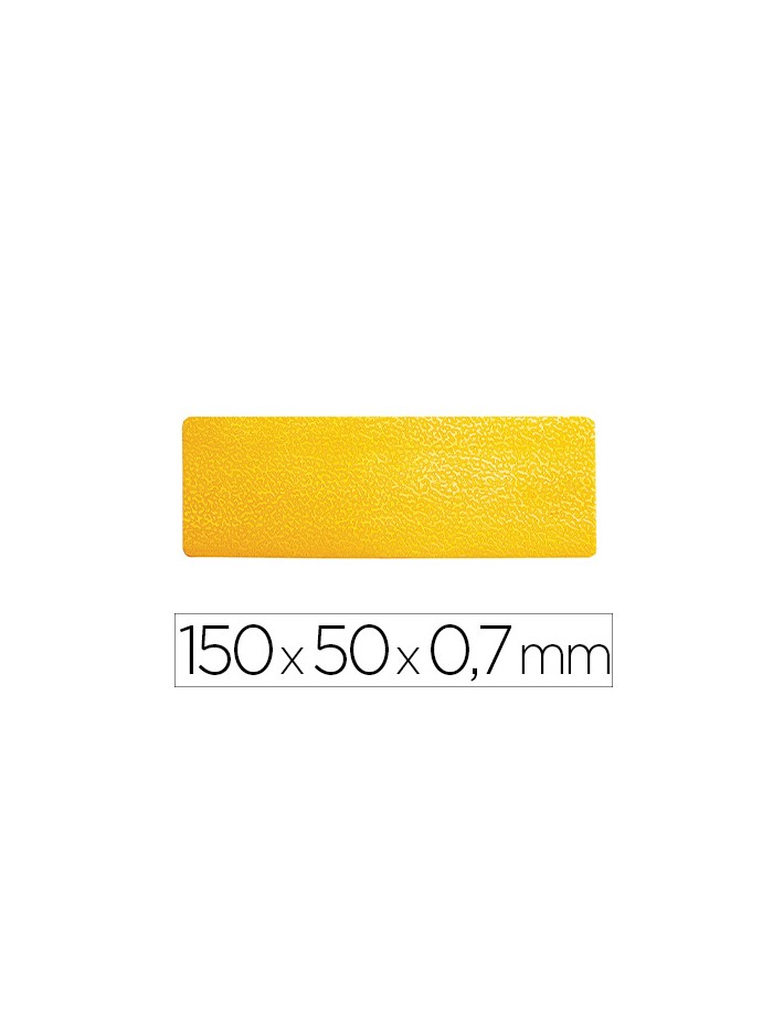 Simbolo adhesivo durable pvc forma de linea para delimitacion suelo amarillo 150x50x0,7 mm pack de 10 Simbolo adhesivo durable pvc forma de linea para delimitacion suelo amarillo 150x50x0,7 mm pack de 10